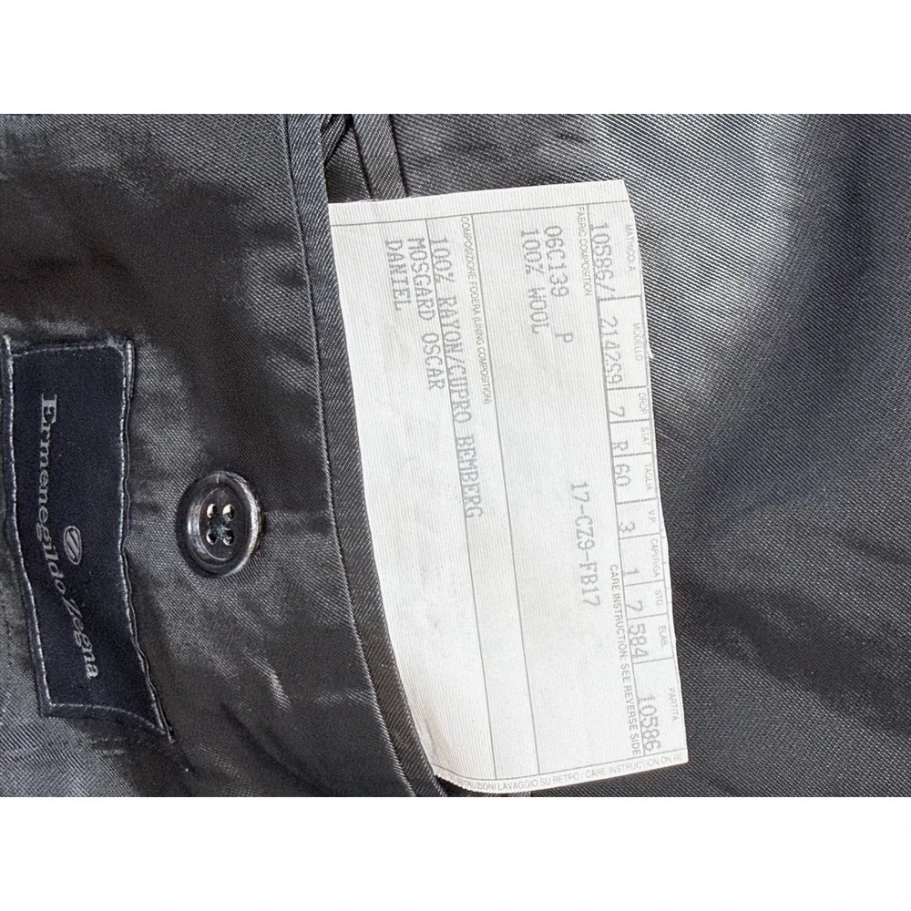 Ermenegildo Zegna Gray Suit‎ Jacket Blazer Menswear Made in Switzerland 44